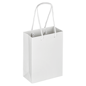 Boutique Shopping Bags White – Laminated (Small) [Min. Order Qty: 100 Bags]
