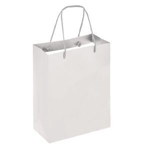 Boutique Shopping Bags White – Laminated (Large) [Min. Order Qty: 100 Bags]