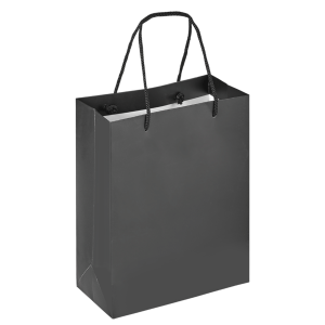 Boutique Shopping Bags Black – Laminated (Large) [Min. Order Qty: 100 Bags]