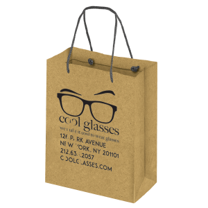 Boutique imprinted Eco-Friendly Shopping Bags – Kraft (Large) [Min. Order Qty: 500]