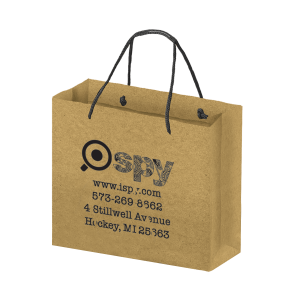 Boutique imprinted Eco-Friendly Shopping Bags – Kraft (Large) [Min. Order Qty: 500]