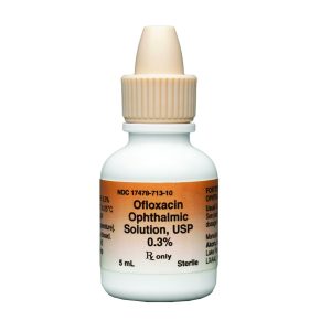 Ofloxacin Opthalmic Solution, 0.3%, 5mL