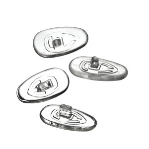 Hypoallergenic Semi-Soft Teardrop Vinyl Nose Pads – Snap & Screw