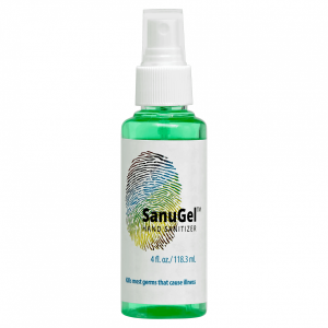 SanuGel™ Hand Sanitizer 4 oz. Fine Spray Bottle