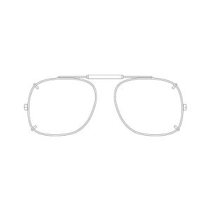 Visionaries® Square Mirrored Clip-Ons