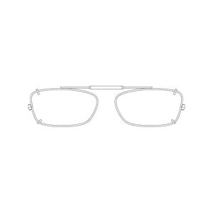 Visionaries® MDX Rectangle Mirrored Clip-Ons