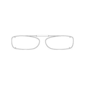 Visionaries® Extended Rectangle Mirrored Clip-Ons