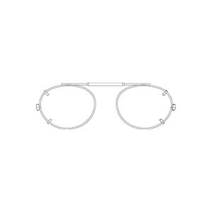 Visionaries® Oval Mirrored Clip-Ons