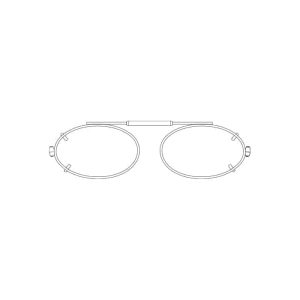 Visionaries® Lo Oval Mirrored Clip-Ons