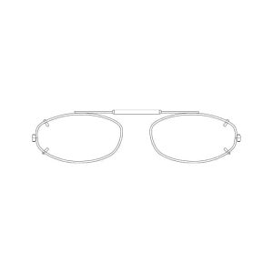 Visionaries® Mod Oval Mirrored Clip-Ons