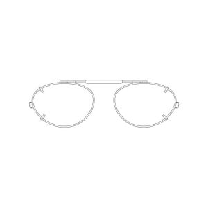 Visionaries® Almond Mirrored Clip-Ons