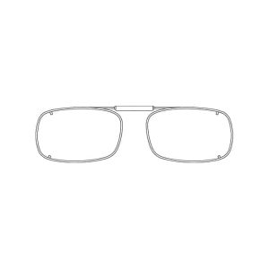 Visionaries® DRX Rectangle Mirrored Clip-Ons